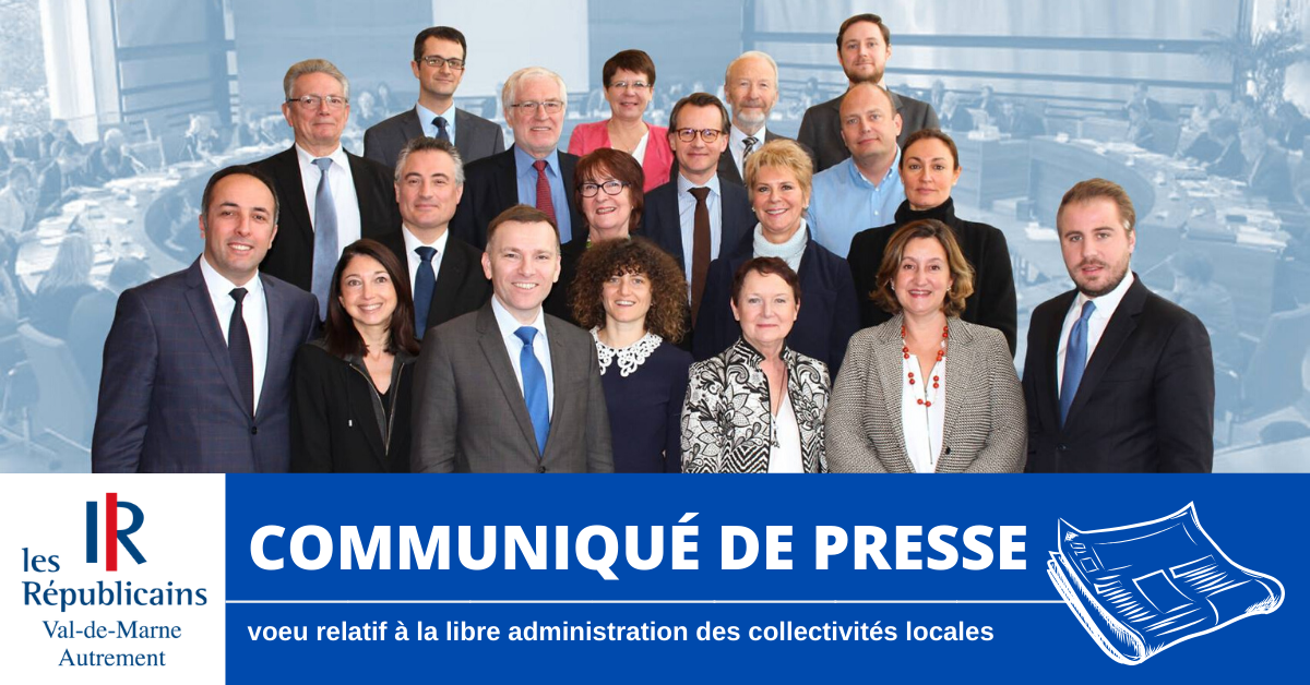 Communiqué de presse : vœu relatif à la libre administration des collectivités locales